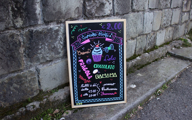 chalk_lettering_La_spezia_bar chalk lettering 5 Terre La spezia restaurant, bar